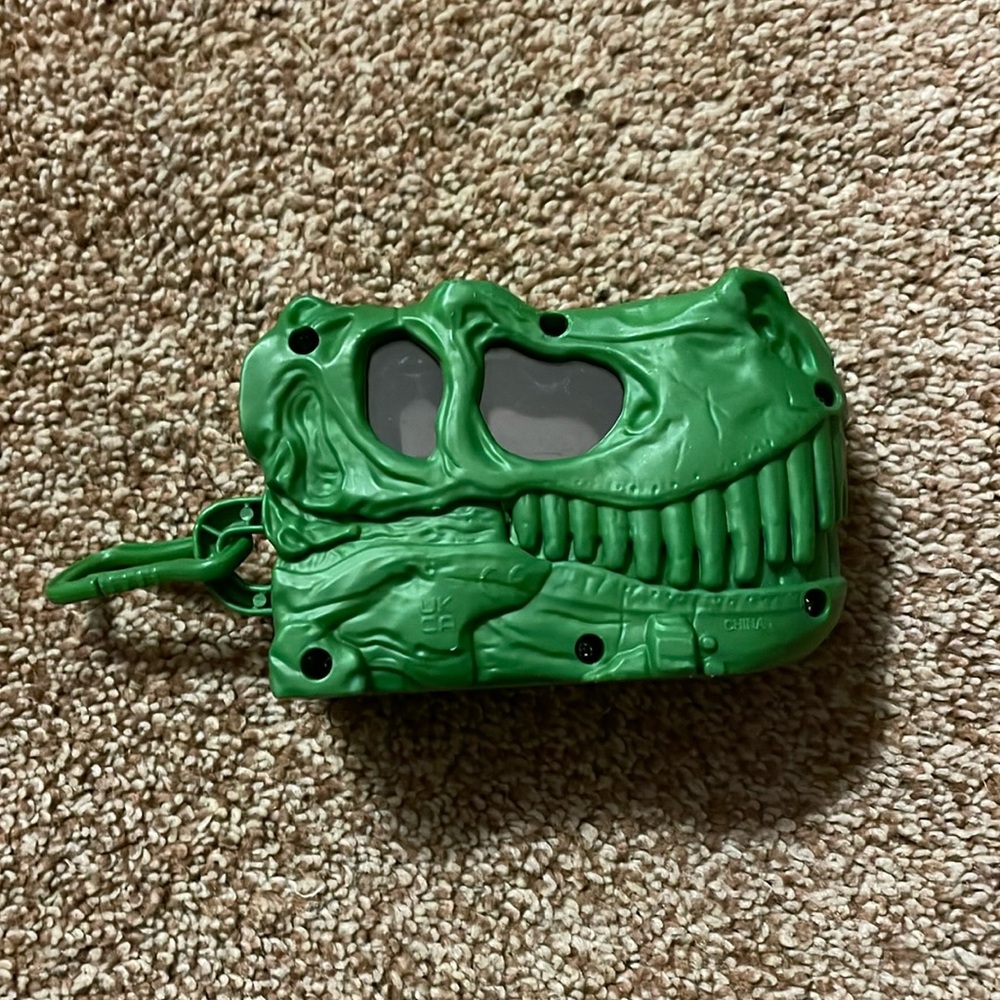 Greenbrier Int Green Dinosaur Head Backpack clip